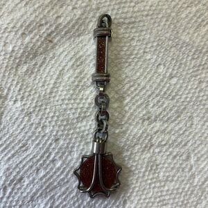 Vintage Jakob Bengal Chain/Pendant Goldstone 3” Long